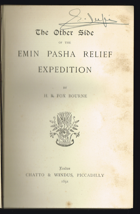 THE OTHER SIDE OF THE EMIN PASHA RELIEF EXPEDITION